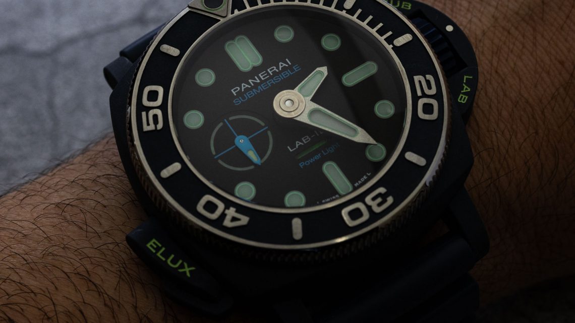 Orologio Panerai Submersible Elux LAB-ID PAM01800 con Illuminazione Elettrica Replica Di Orologi Di Lusso Italia